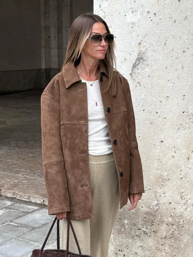 Casual Solid Long Sleeve Jacket