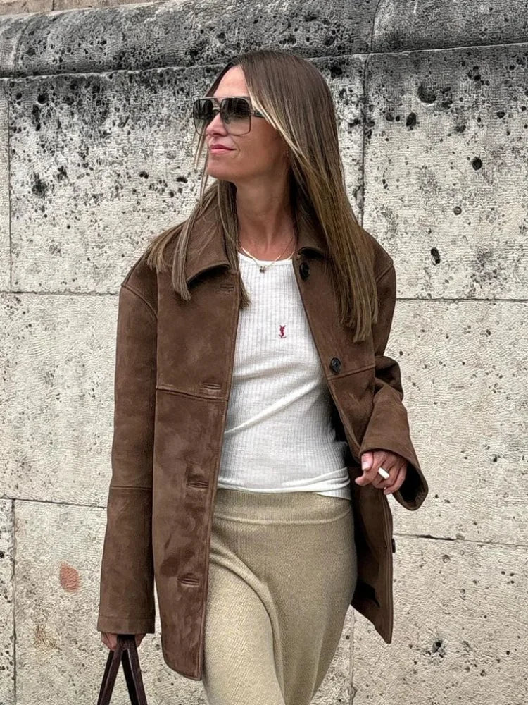 Casual Solid Long Sleeve Jacket 4