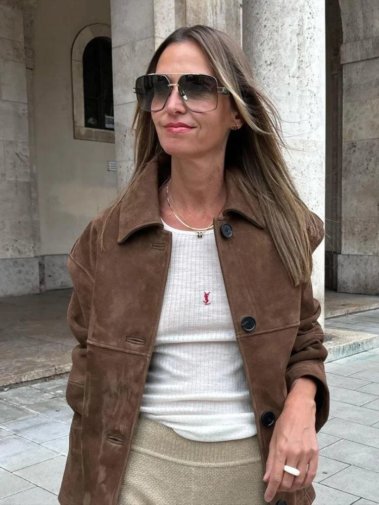Casual Solid Long Sleeve Jacket 5