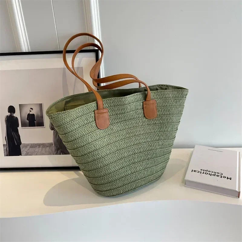 High-End Texture Commuter Shoulder Bag