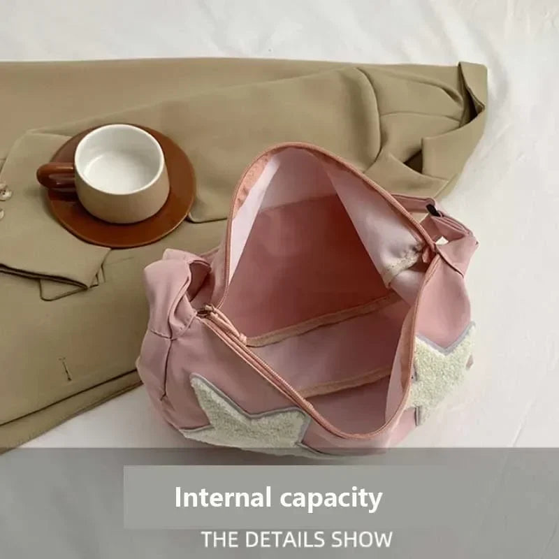 Y2K Canvas Messenger Crossbody Shoulder Bag