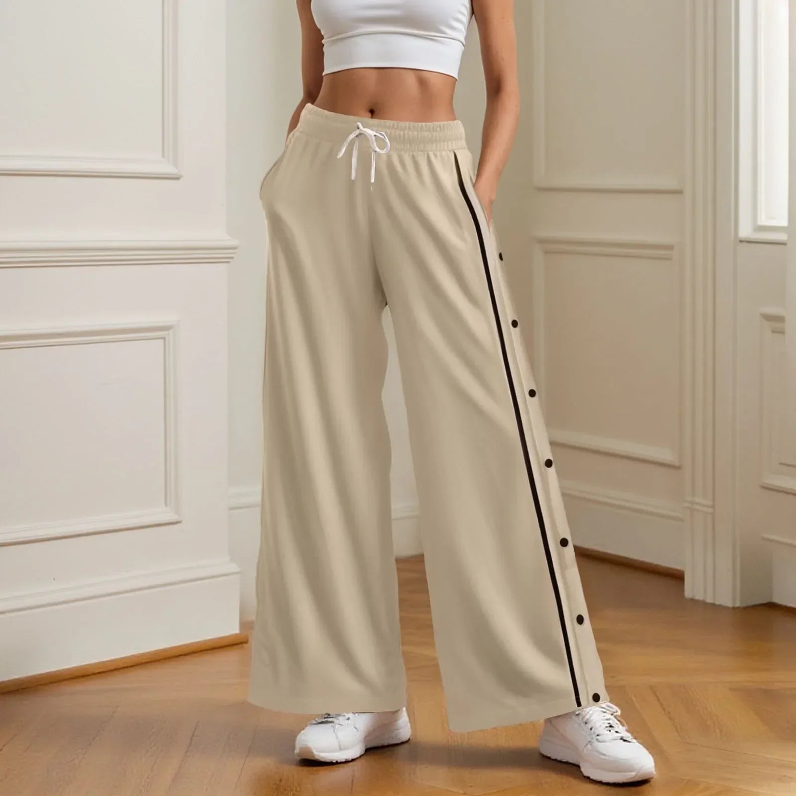 Retro Wide Leg High Street Cargo Pants