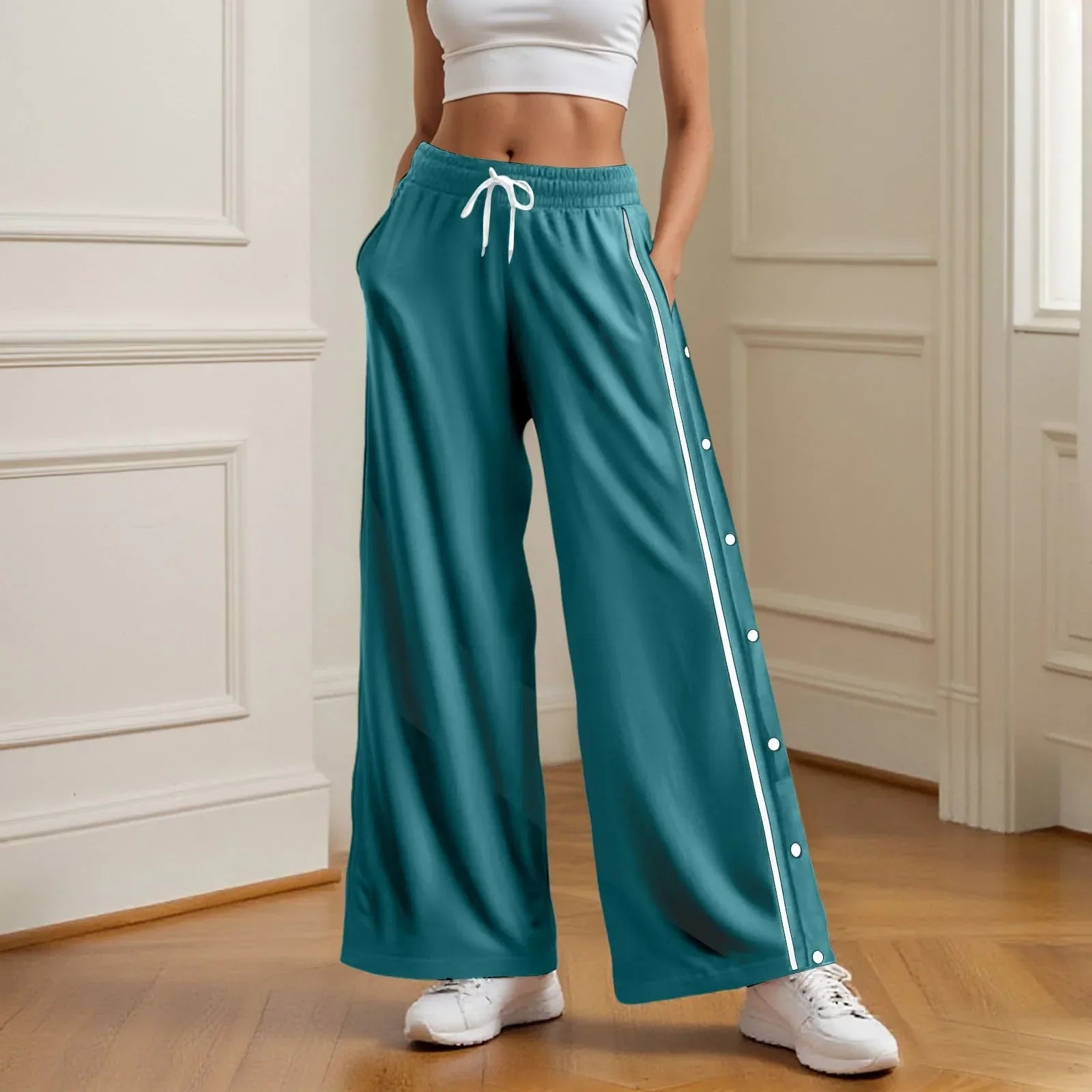 Retro Wide Leg High Street Cargo Pants