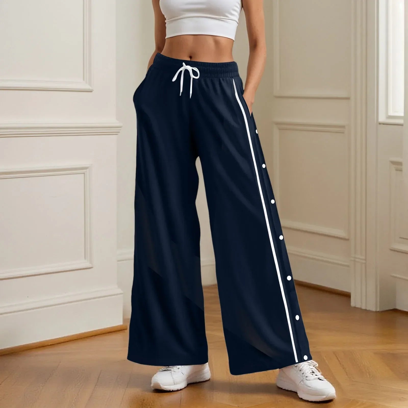 Retro Wide Leg High Street Cargo Pants