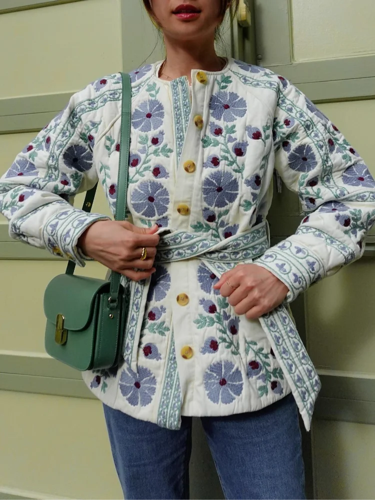 Warm Flower Print Jacket 6