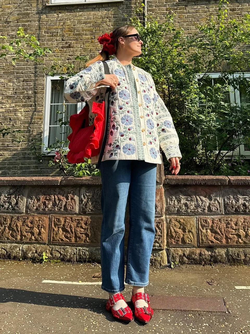 Warm Flower Print Jacket 4