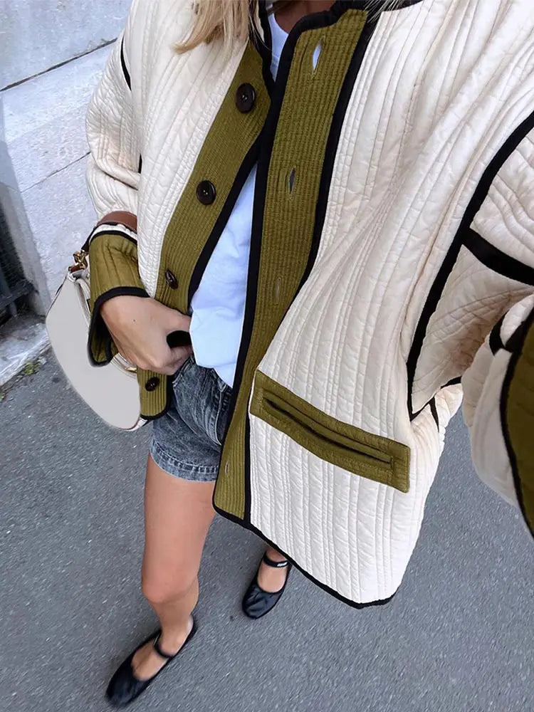 Patchwork Contrast Jacket 5