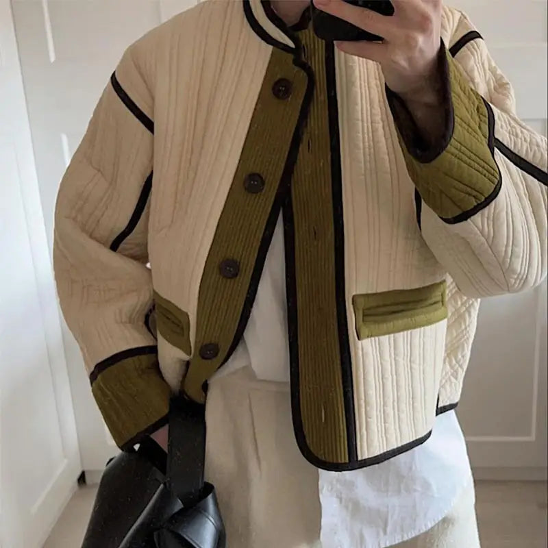 Patchwork Contrast Jacket 6