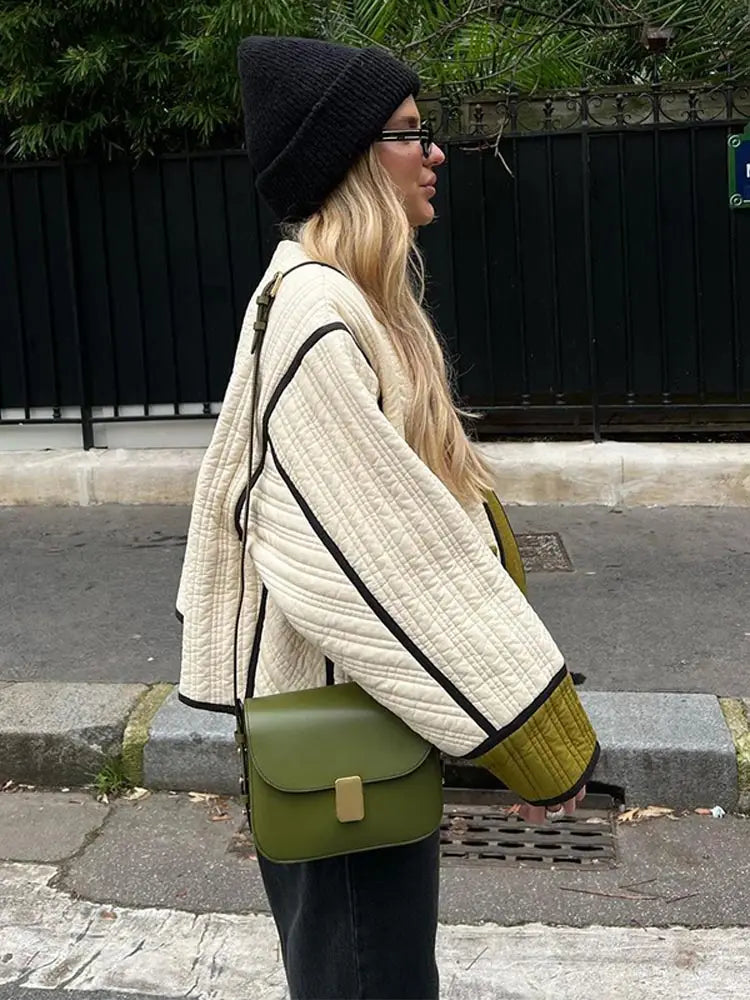 Patchwork Contrast Jacket 3