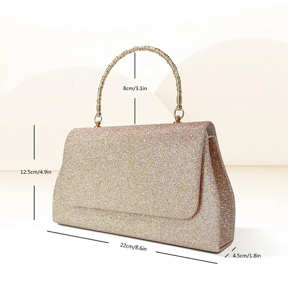 Glitter Sequin Evening Clutch Purses Crossbody Bag