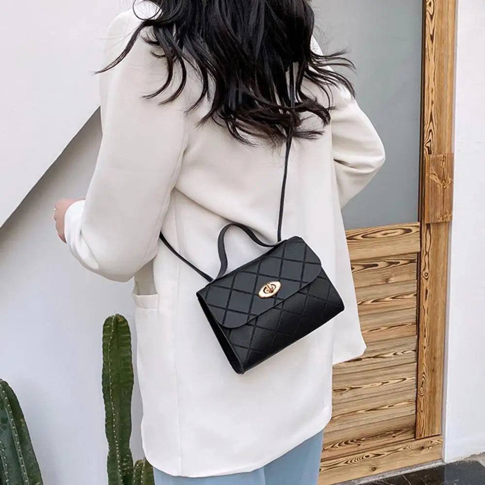 Textured Long Strap Faux Leather Crossbody Wallet Handbag