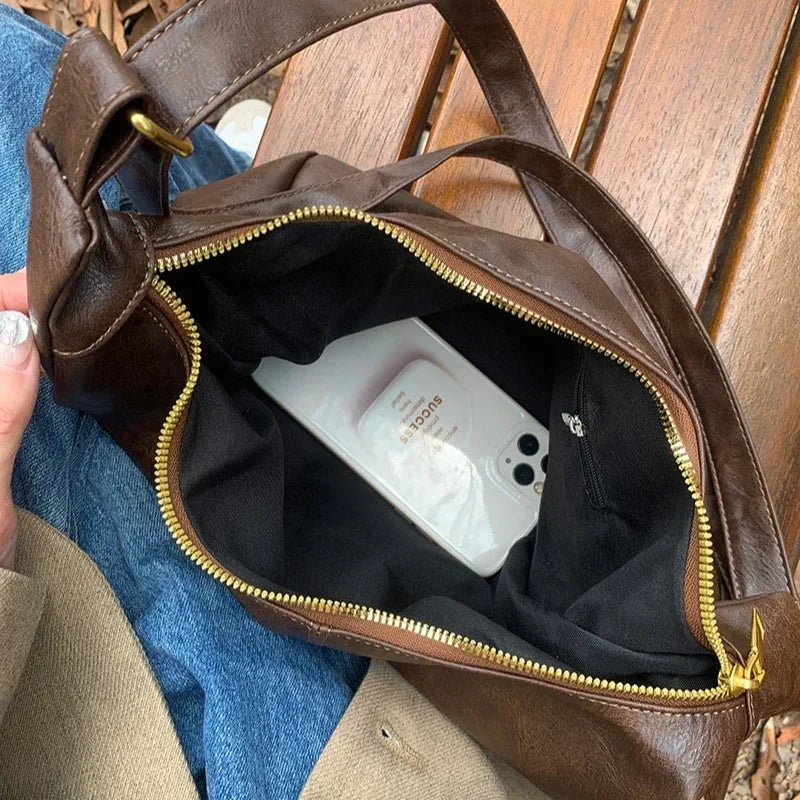 Cowhide Luxury Messenger Crossbody Bag