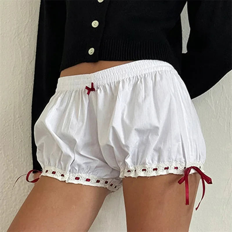 Kawaii Bow Ruffle Bloomer Short