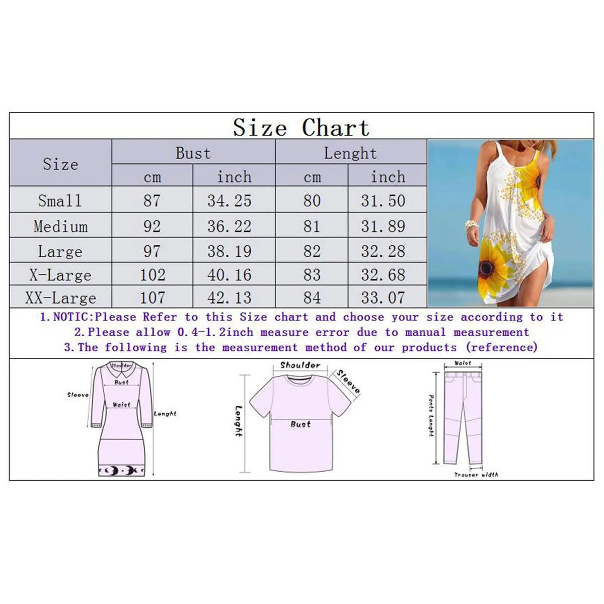 Sunflower Print U-Neck Spaghetti Strap Beach Mini Dress 6
