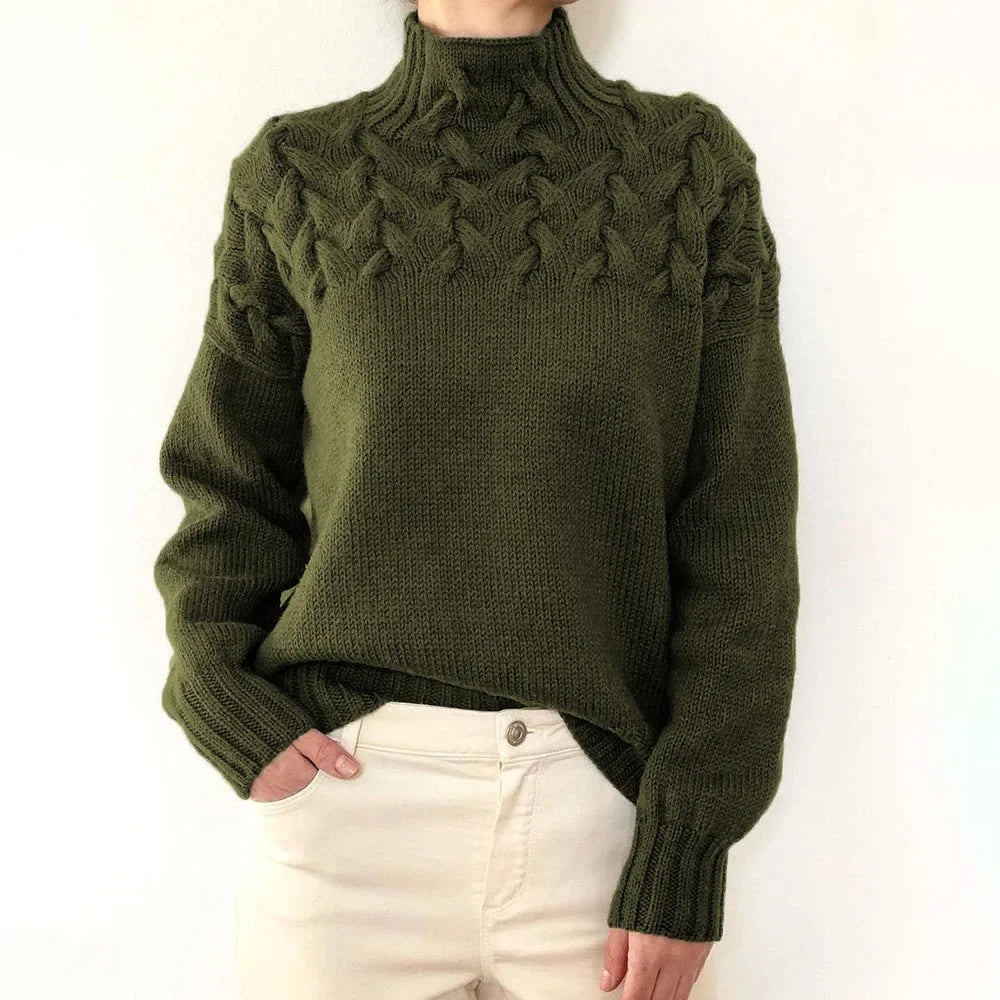 Crochet & Knitted Thick Pink Sweater 11
