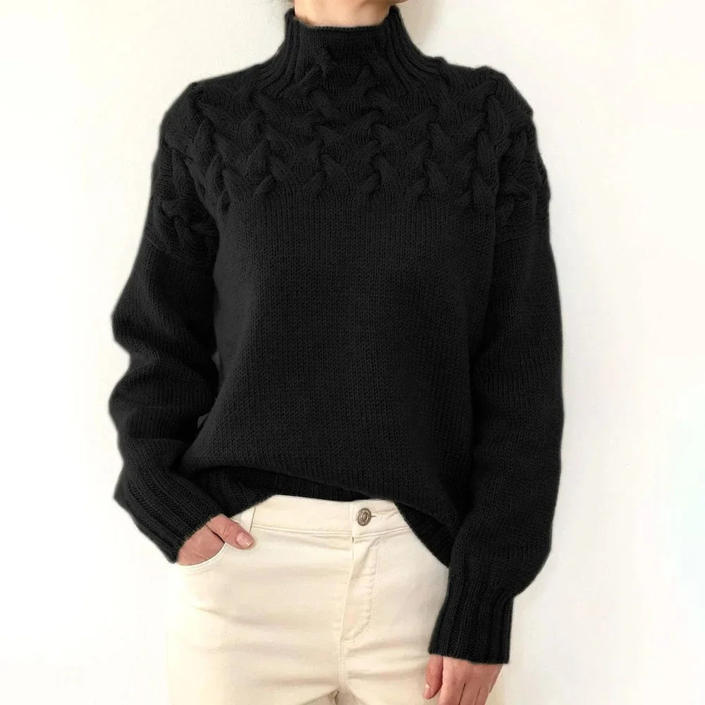 Crochet & Knitted Thick Pink Sweater 9