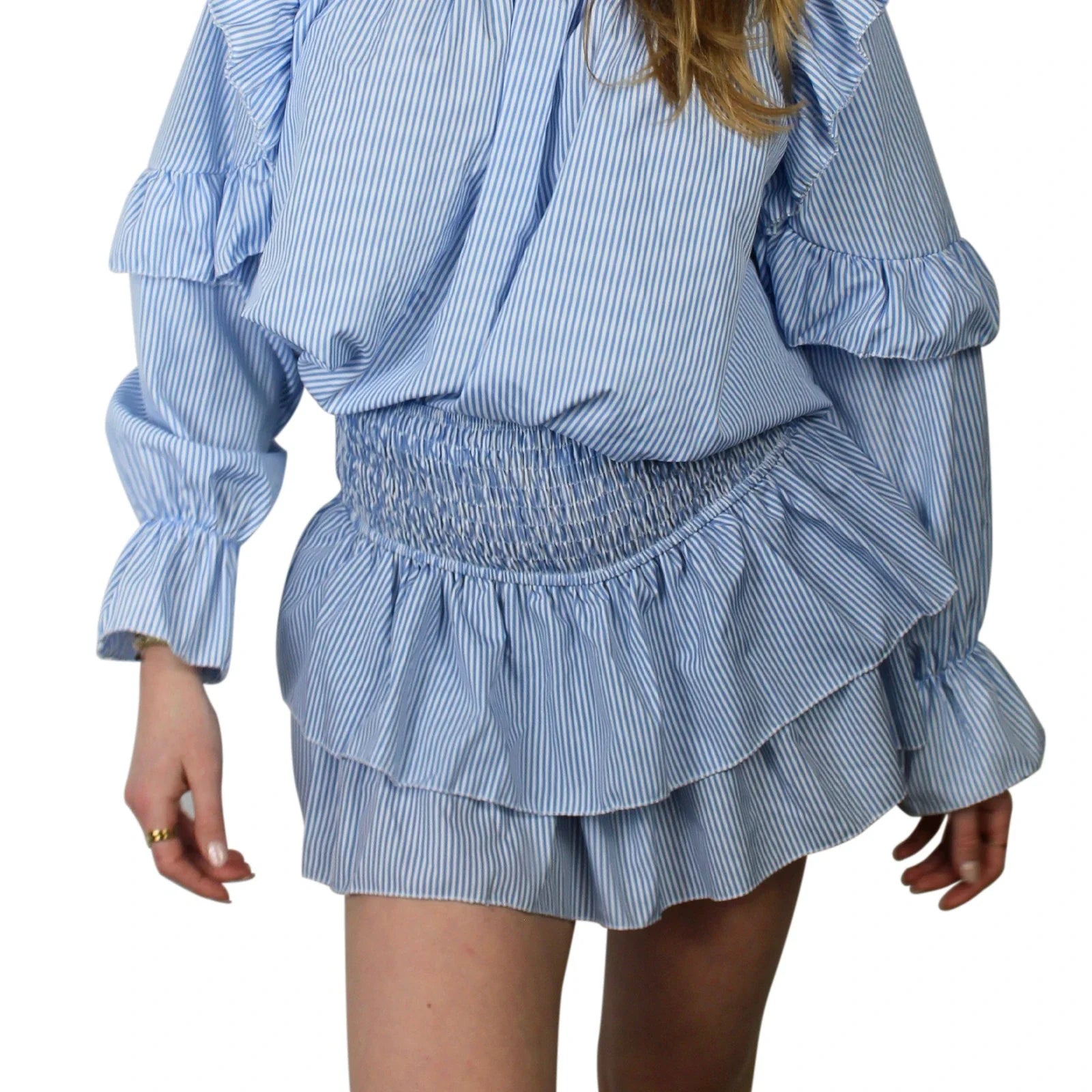 Elegant Printed Pleated Skirt