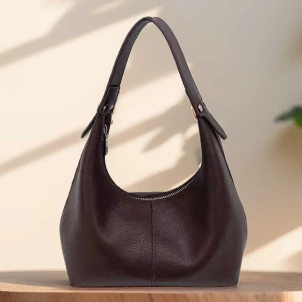 Vintage PU Leather Underarm Shoulder Bag