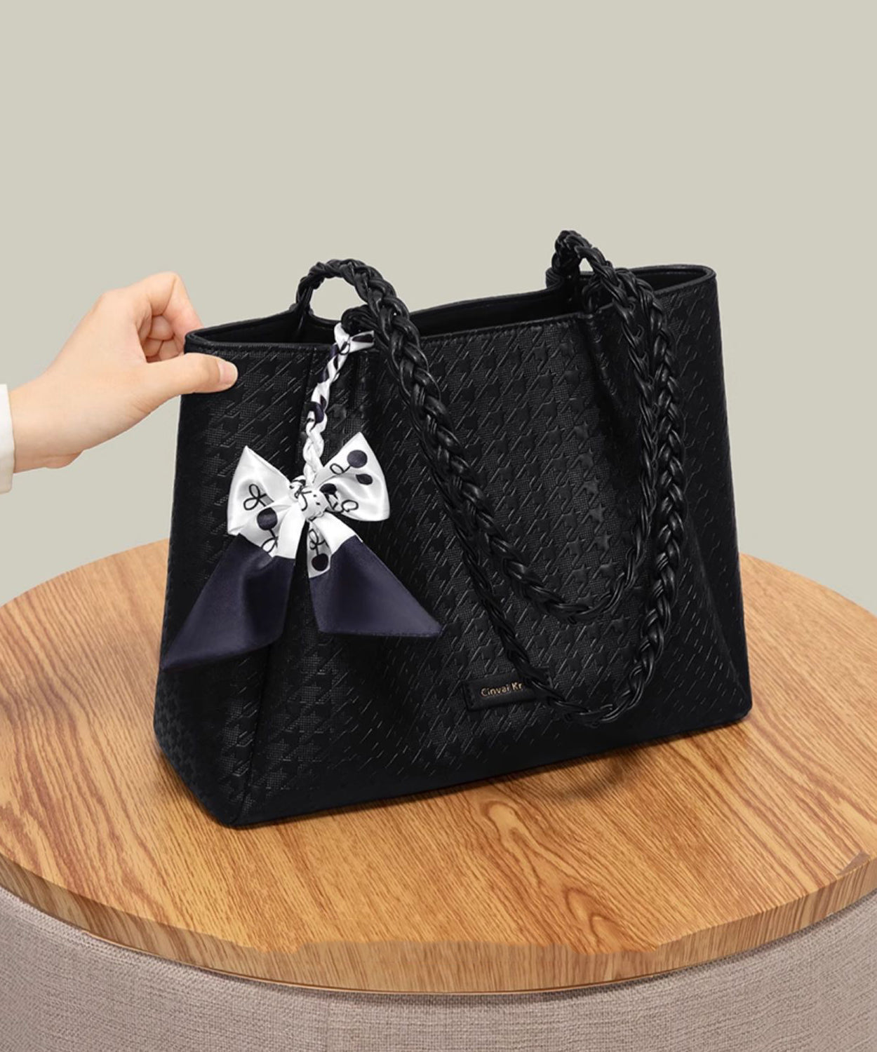 Leather Bags Large Capacity White Faux Shoulder