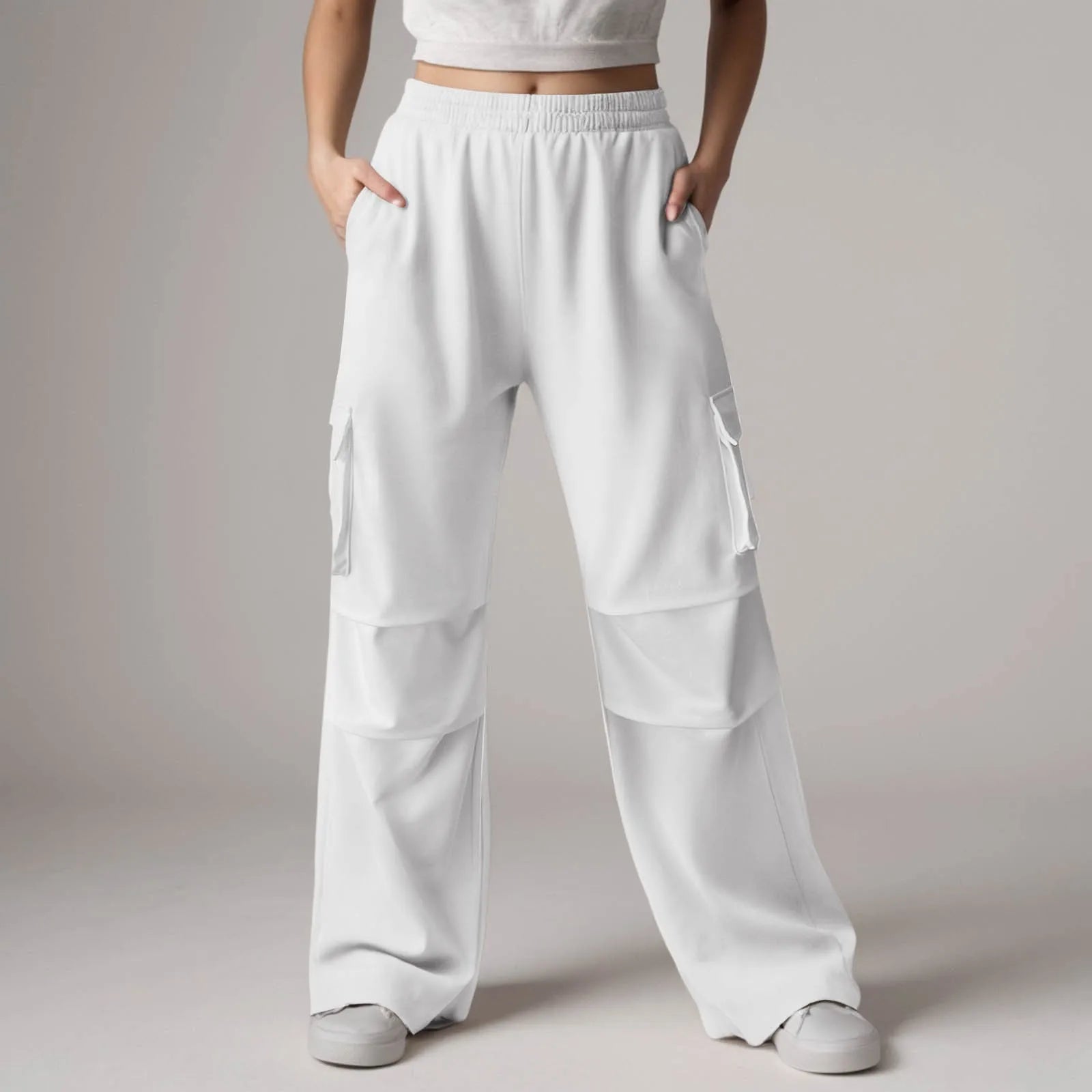Baggy Cargo Sweatpants with Pockets Pants