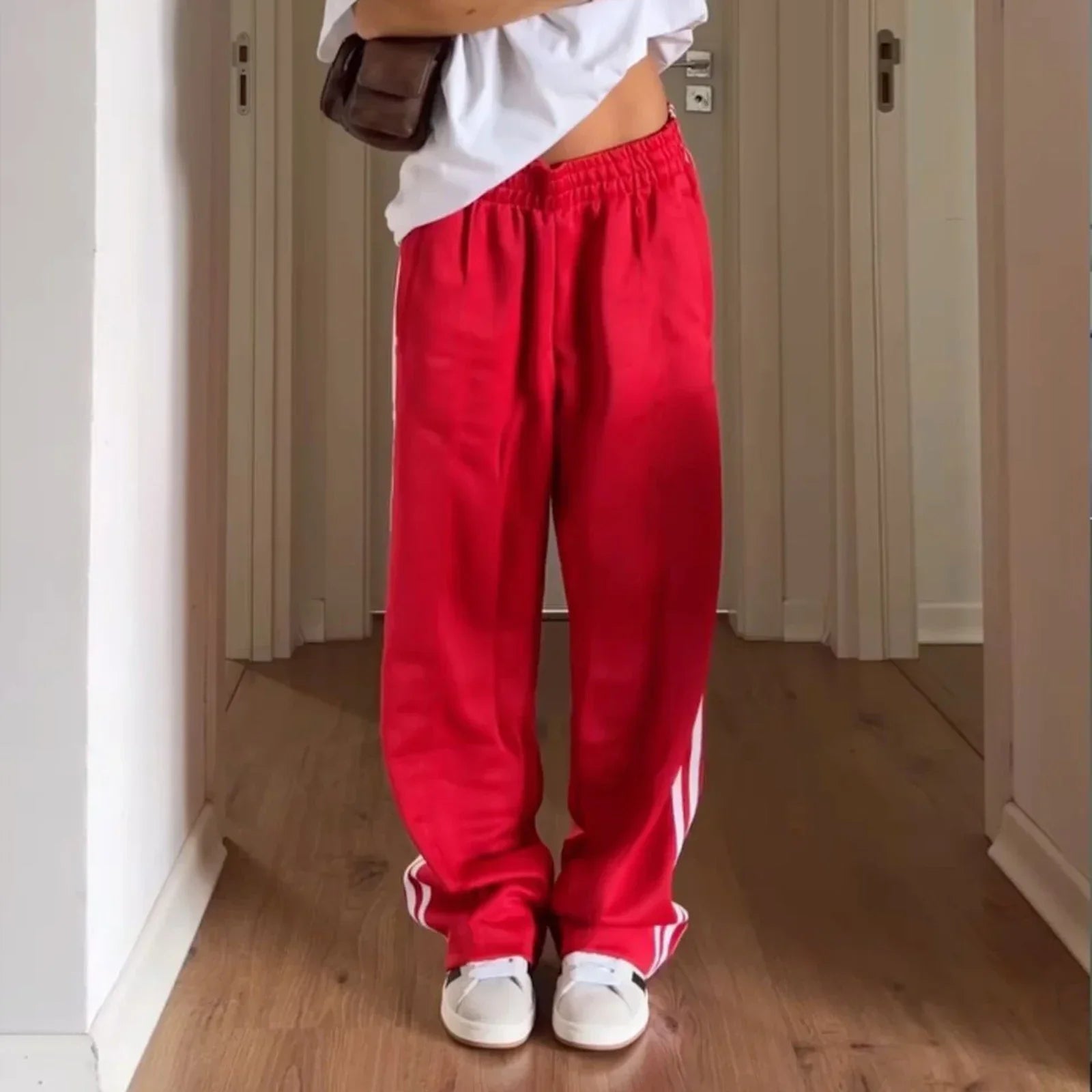 Y2K Striped Baggy Track Jogger Sweatpants Pant