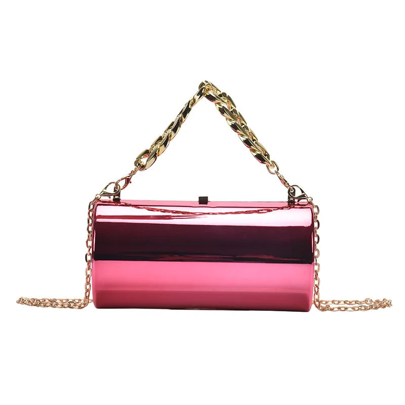 Fashion Cylinder Mini Evening Crossbody Handbag