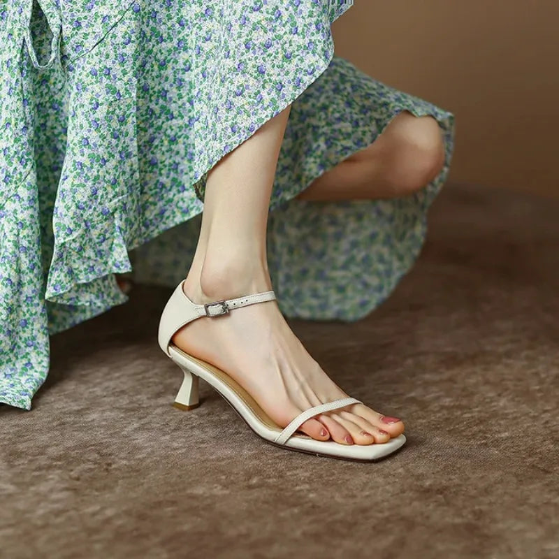 Square Head Basic Casual Summer Party Fashion Female Low Heel Pumps