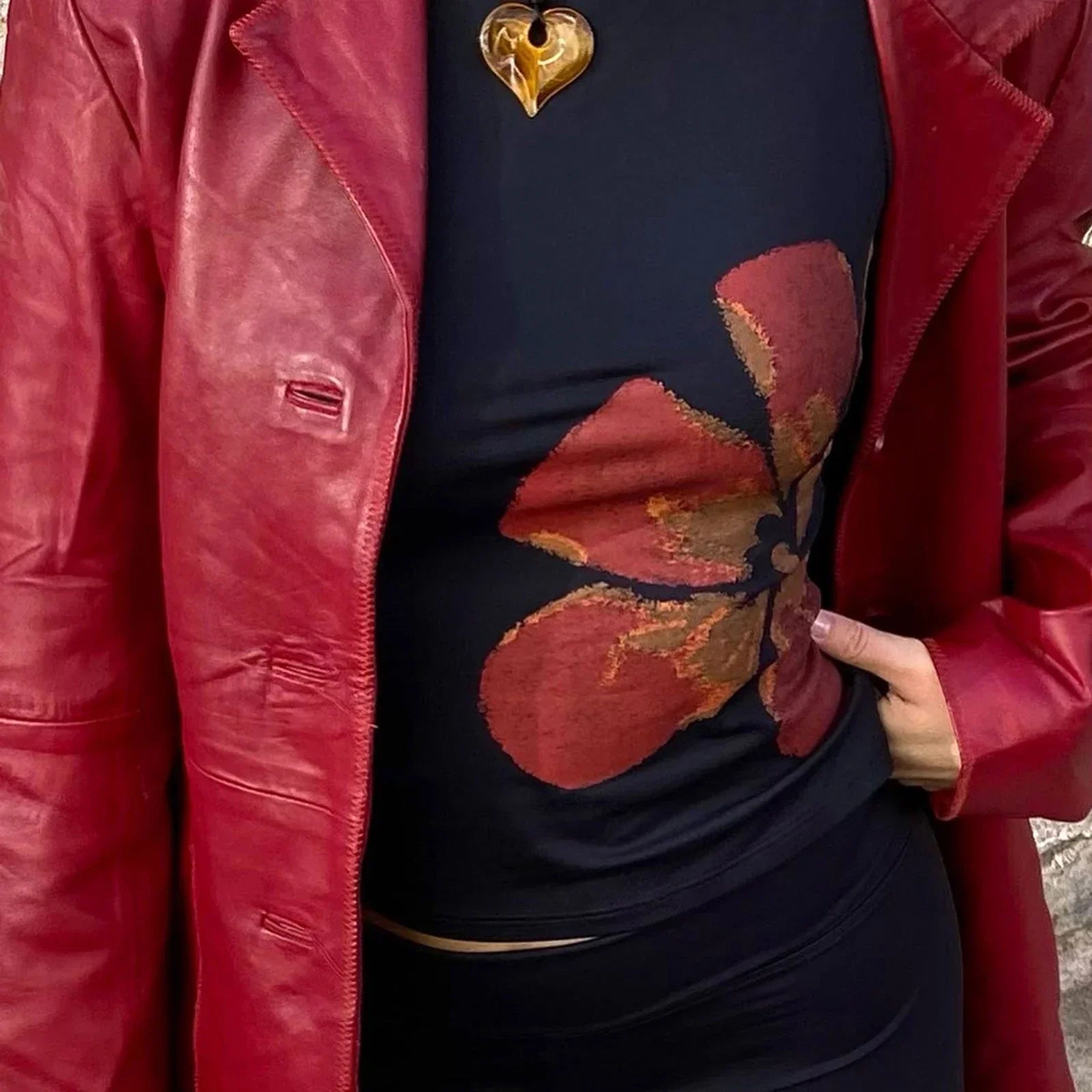 Aesthetic Y2K Floral Print Crewneck Sleeveless Graphic Crop