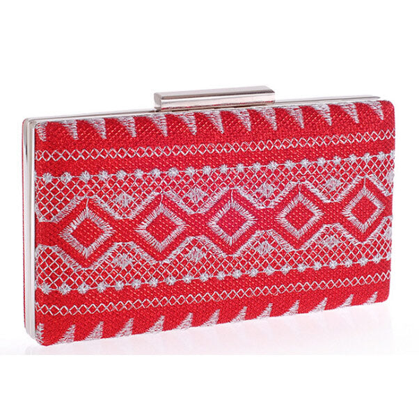 Women's Red Fashion Prom Clutch