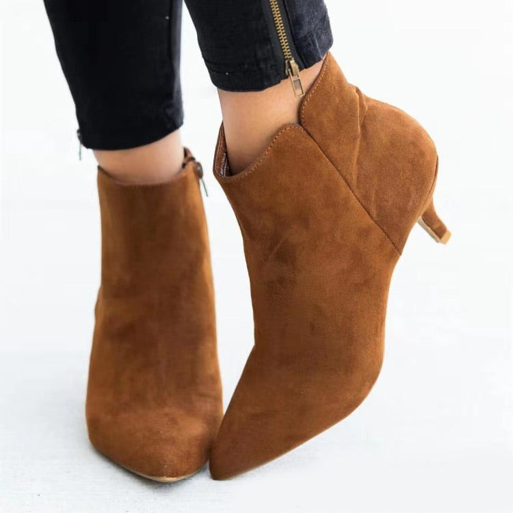 Women's Shoes Fashion Stiletto Pointed Ankle Boots