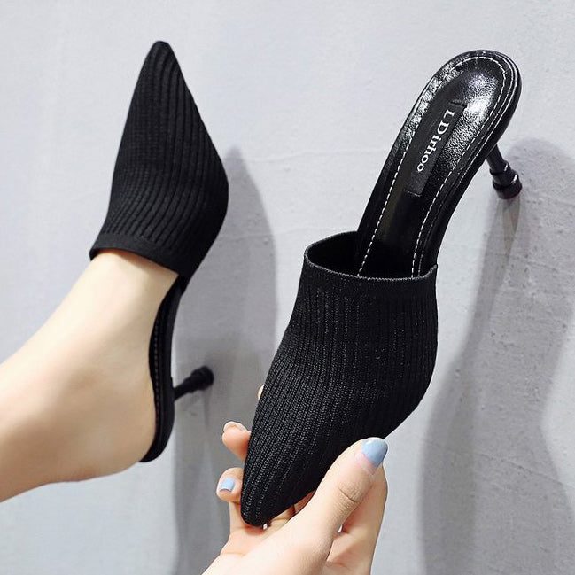 Pointed Close-toe Stiletto Heel Sandals - Mislish