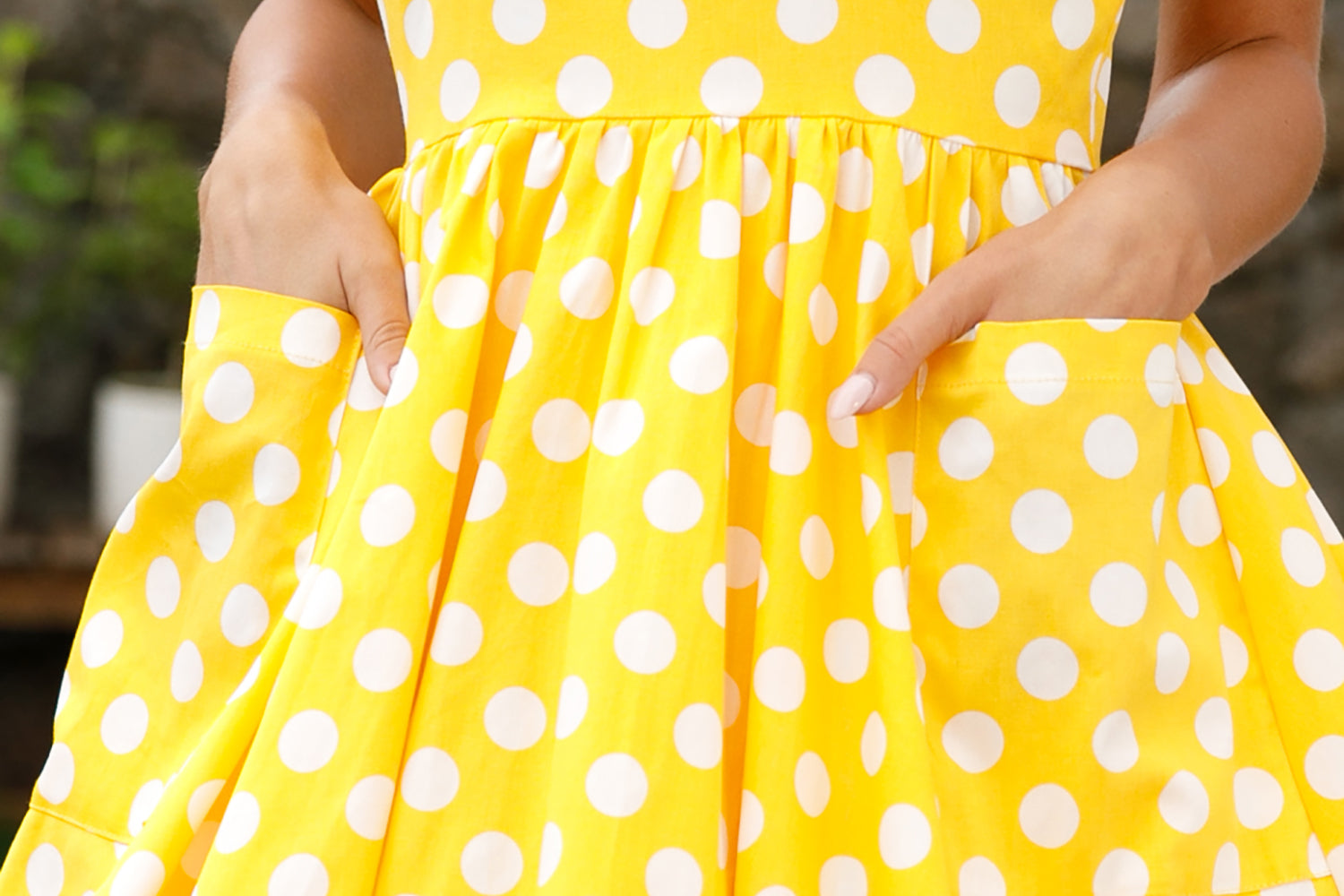 Womens 1950s Retro Rockabilly Princess Cosplay Dress with pockets polka dot apron 50's 60's Party Costume Gown(S-2XL) - Fashionpara