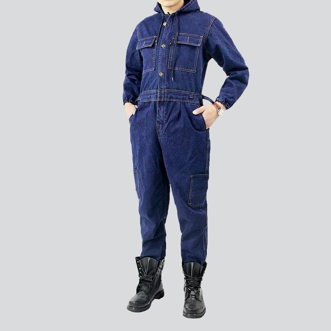 Workwear men's denim overall - Fashionpara