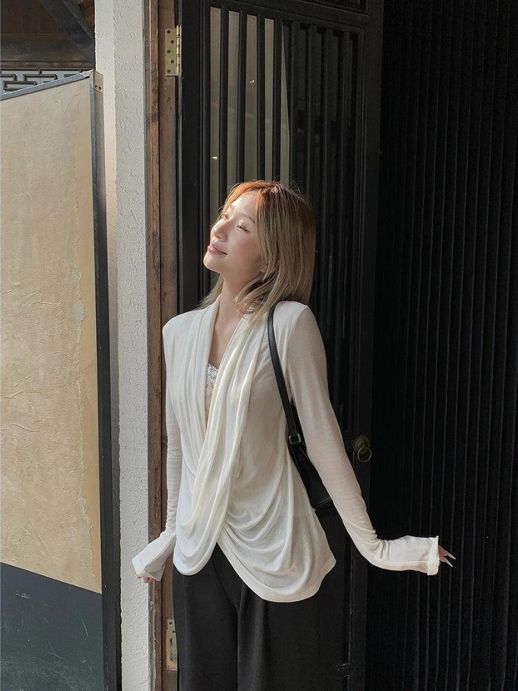 Wrap Lace Blouse - Fashionpara