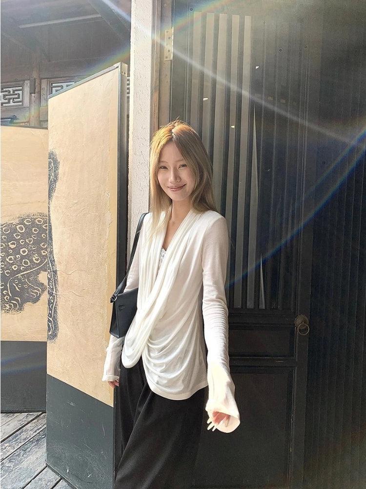 Wrap Lace Blouse - Fashionpara