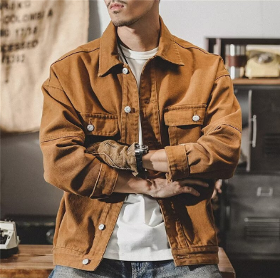 Y2k men's jeans jacket 7
