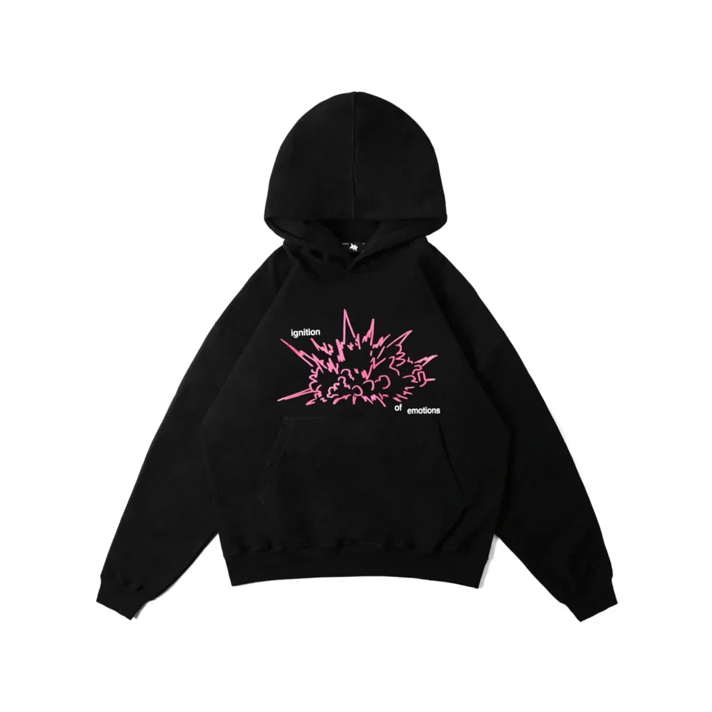 Letter Graphic Oversized Hoodie