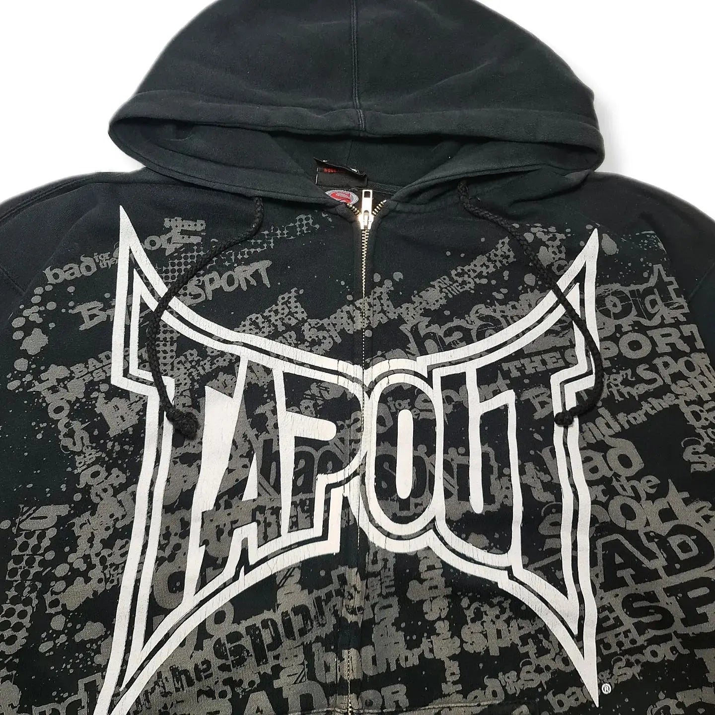 Letter Graphic Zipper Hoodie