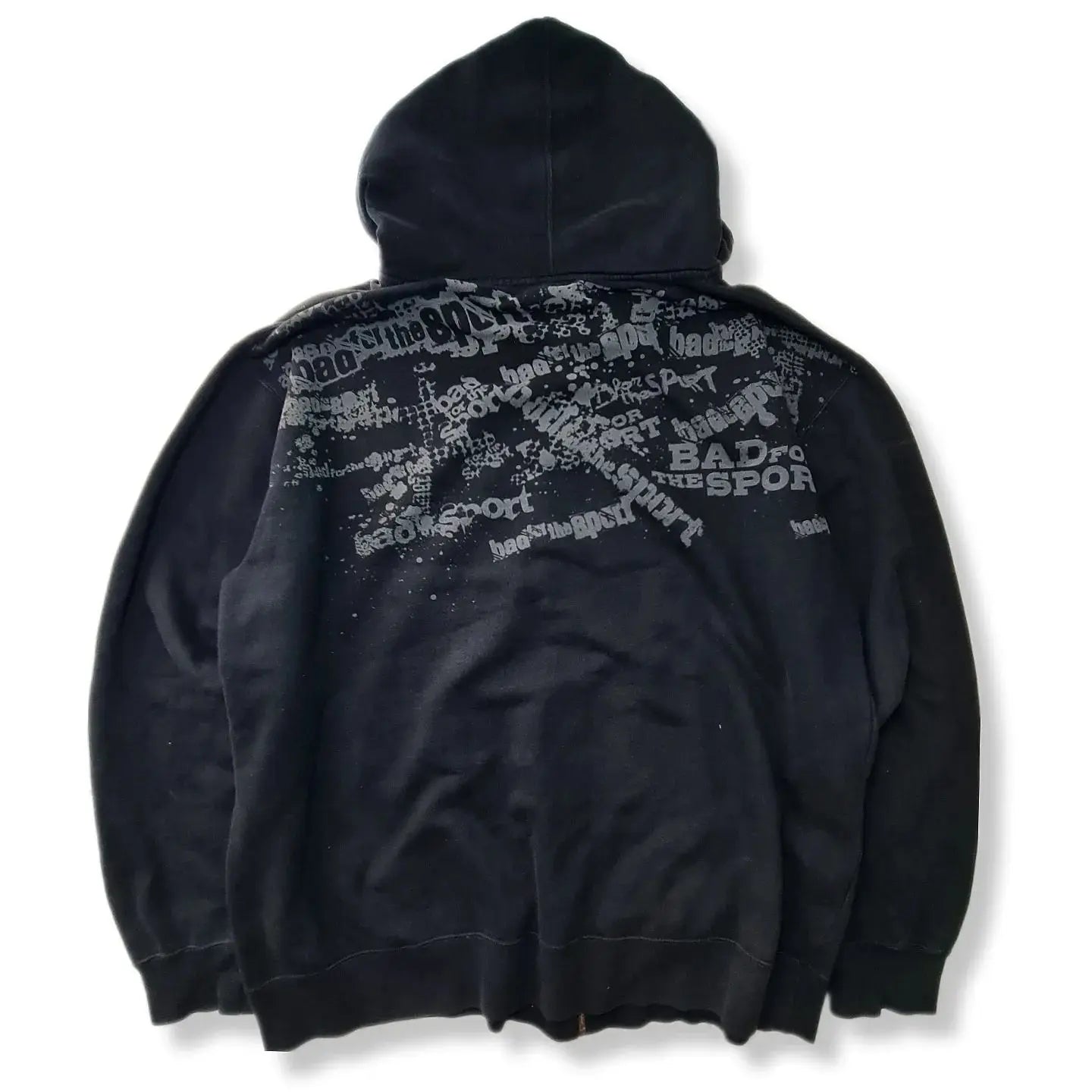 Letter Graphic Zipper Hoodie