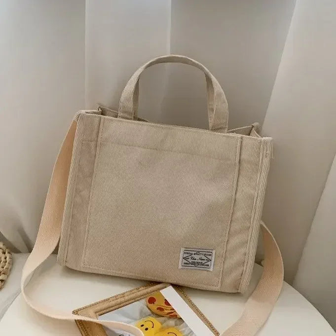 Stars Pattern Canvas Underarm Shoulder Bag