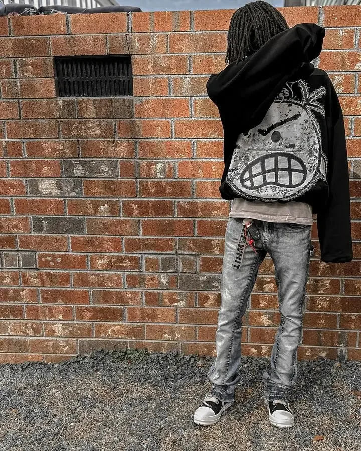 Cartoon Pattern Printed Hoodie