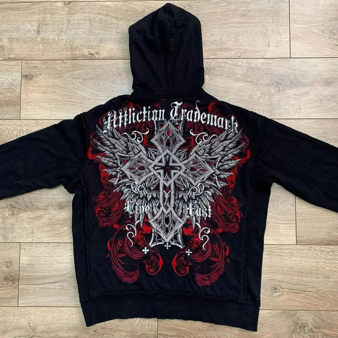 Retro Punk Fall Hoodie 5