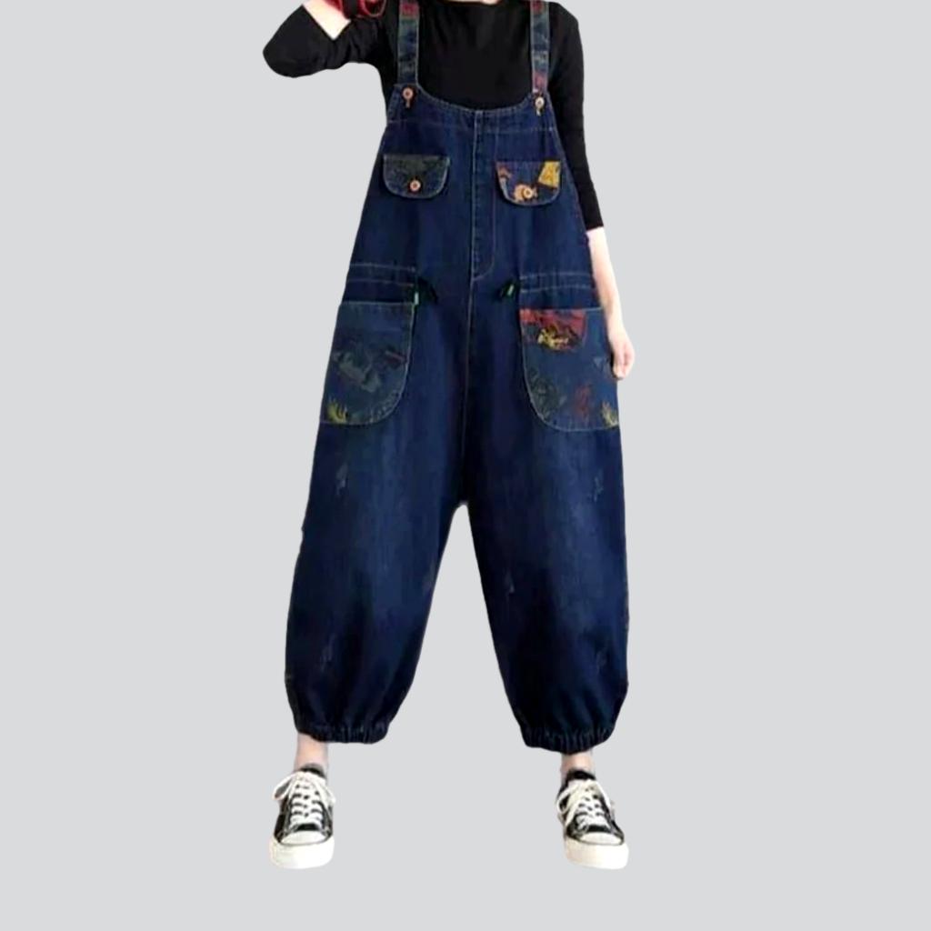 Y2k baggy women's jeans jumpsuit - Fashionpara