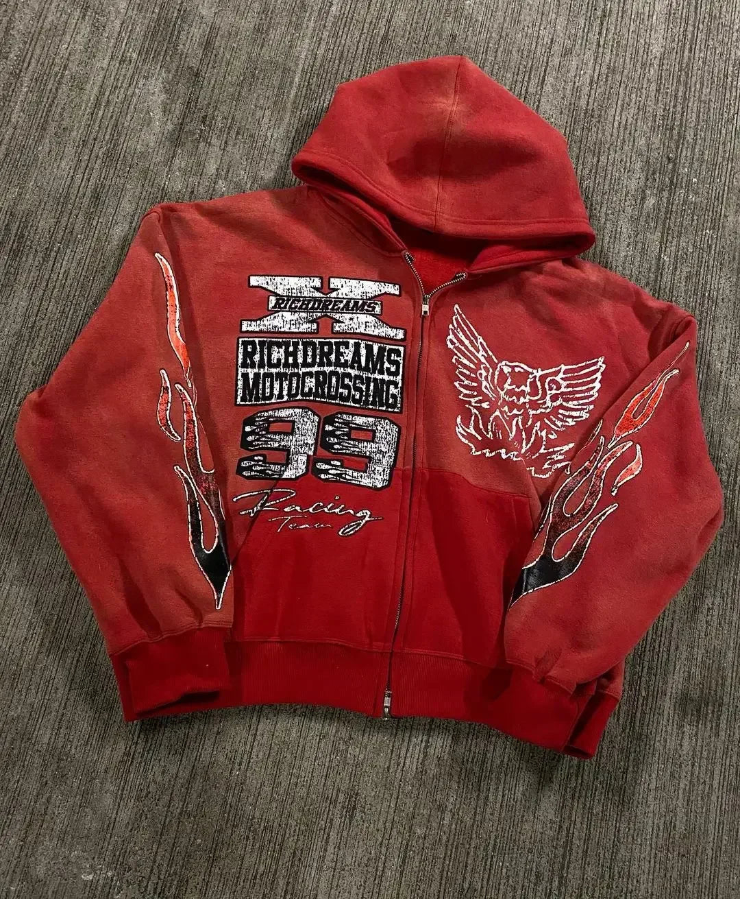 Letter Printed Hip-Hop Hoodie 2