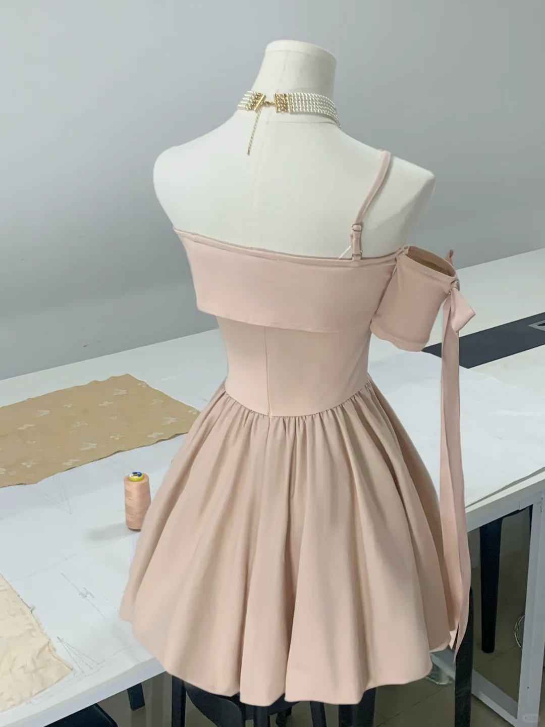 Elegant Off The Shoulder Pink A Line Short Party Dress Homecoming Dress D106