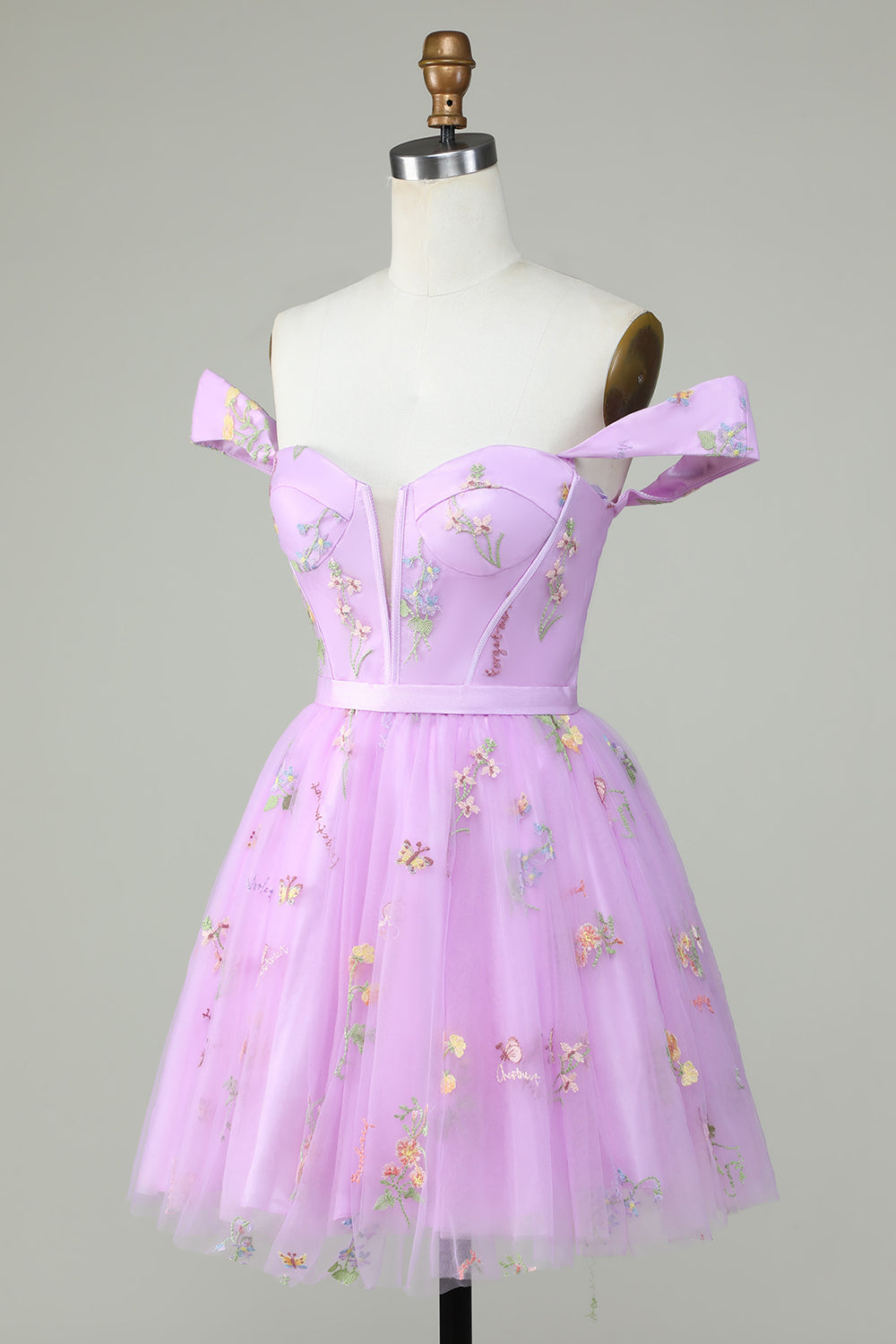 Champagne Cute A Line Sweetheart Short Homecoming Dress - Fashionpara