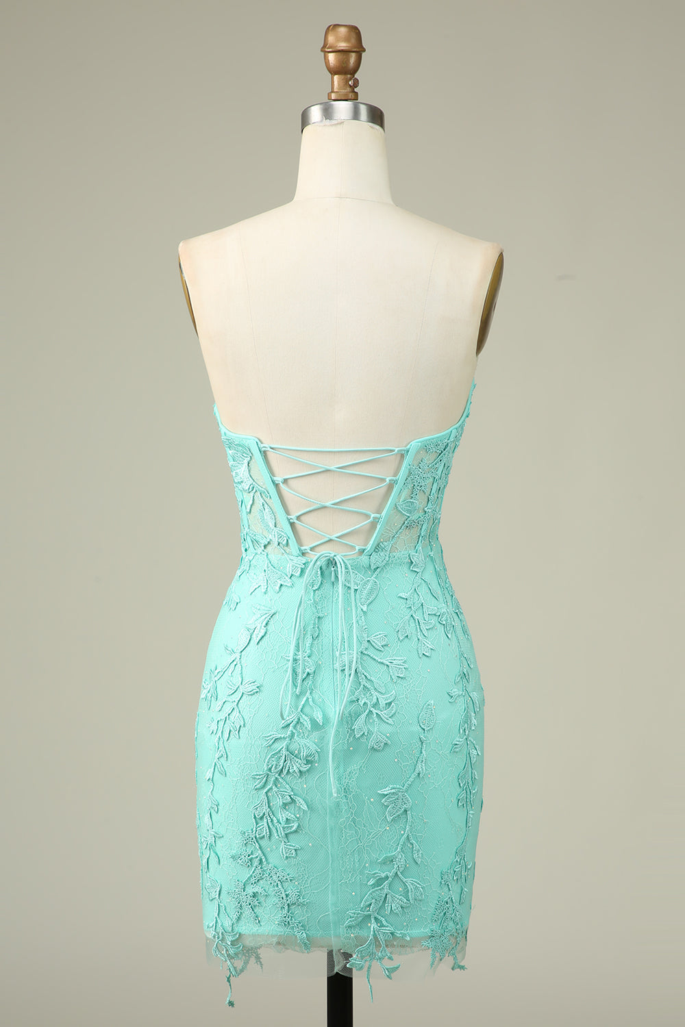 Purple Corset Lace Tight Short Homecoming Dress