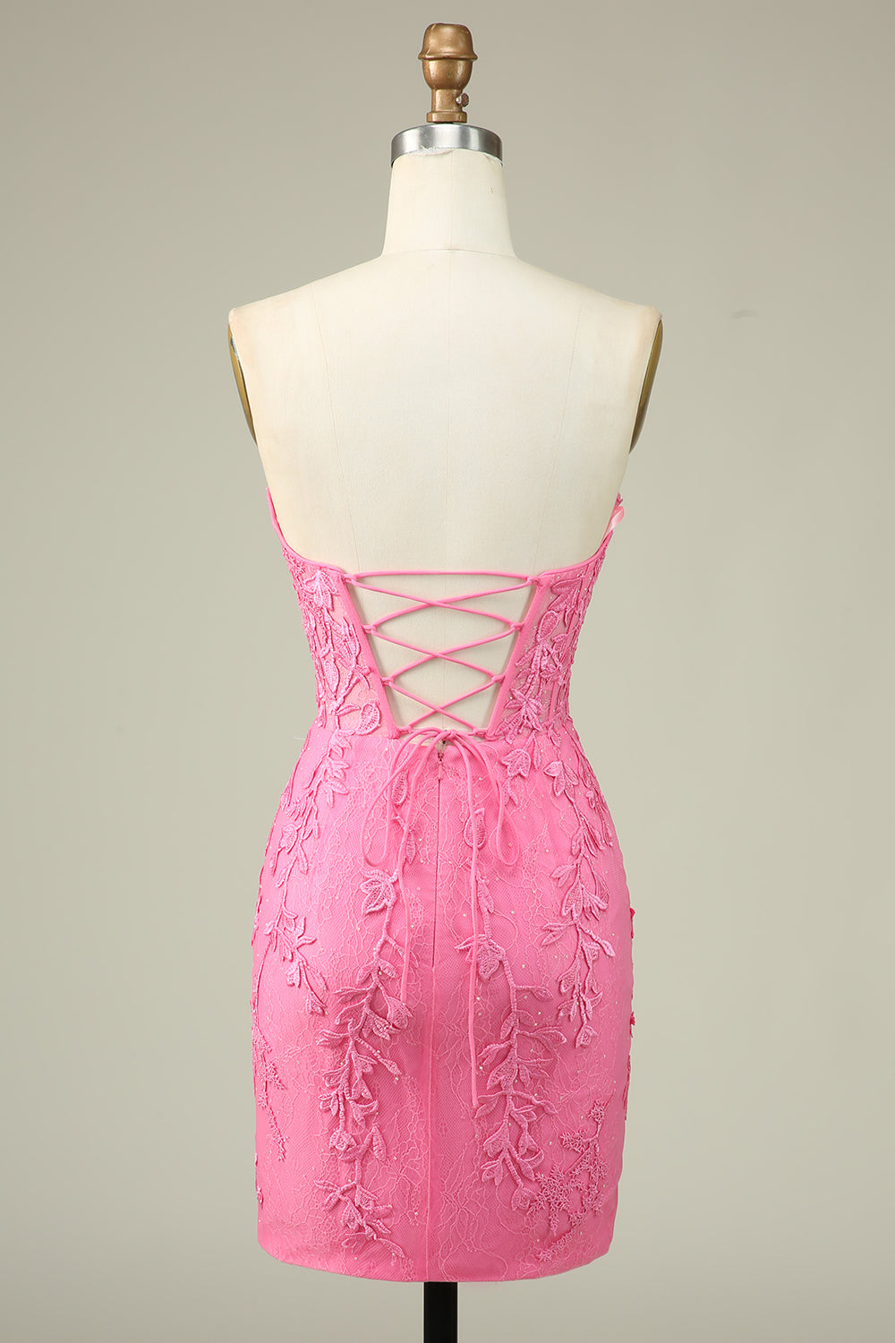 Purple Corset Lace Tight Short Homecoming Dress