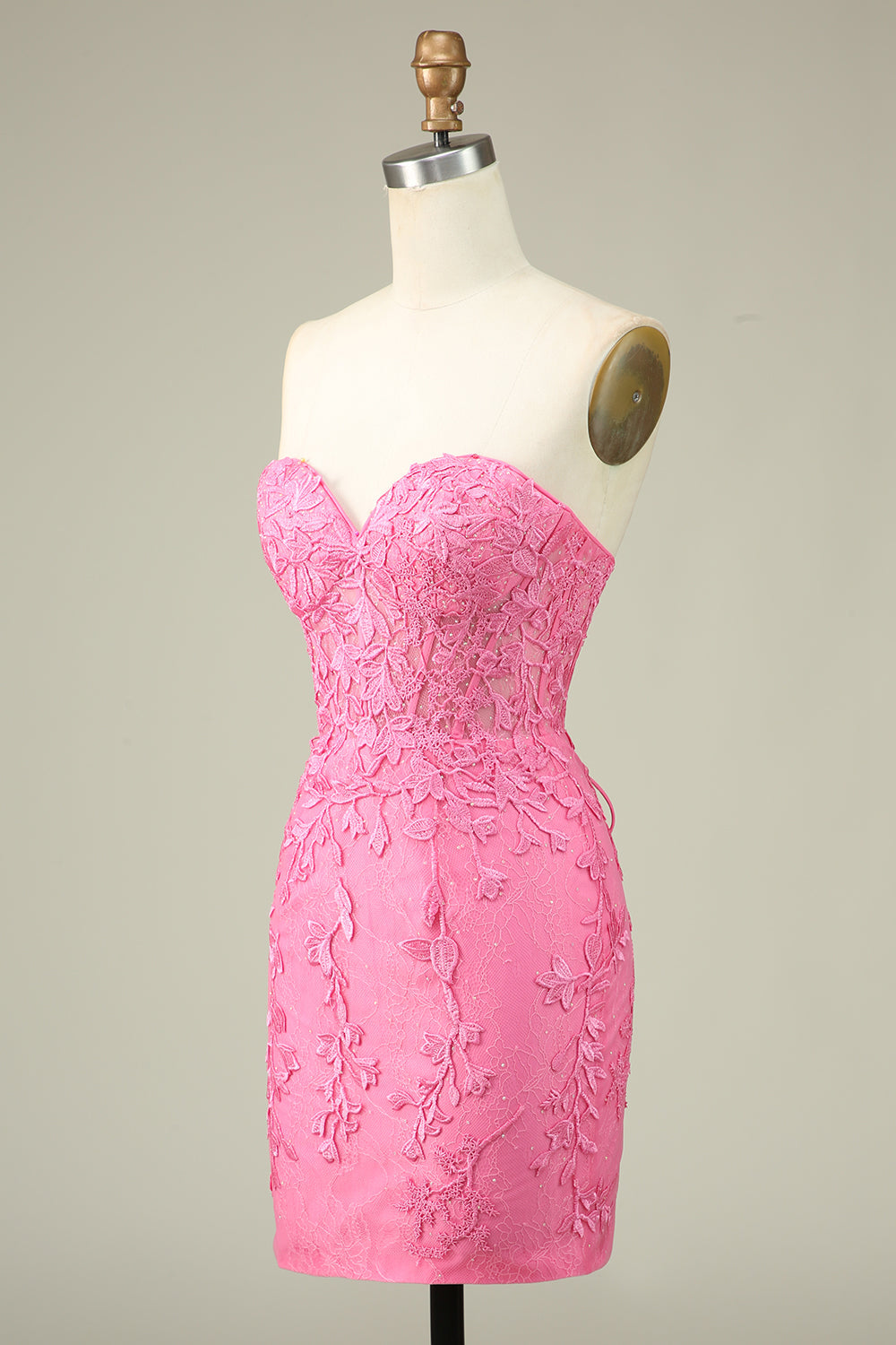 Purple Corset Lace Tight Short Homecoming Dress