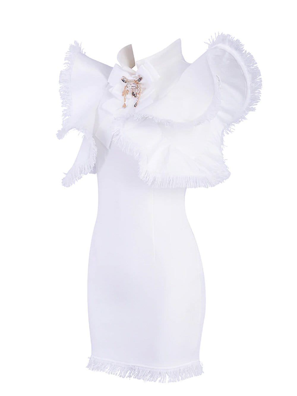 WHITEHAVEN Bodycon Mini Dress in White